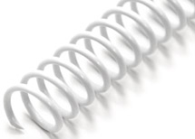 White Spiral Binding Coils
