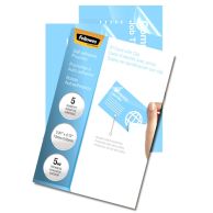 Fellowes Self-Adhesive Business Card Size Laminating Pouches [5220101] - Pack of 5 Image 1