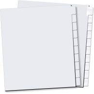 10th Cut Straight Collated Copier Tabs