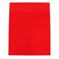 Red 16mil Poly Crystal Covers [8.75" x 11.25"] (50/Pk)
