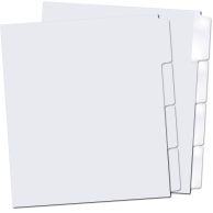 4th Cut Straight Collated Copier Tabs