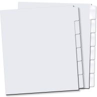 6th Cut Straight Collated Copier Tabs