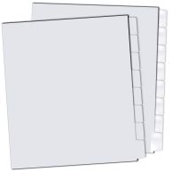 8th Cut Reverse Collated Copier Tabs