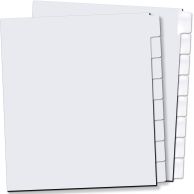 【現金特価】 1/6 Cut With Plain, or Mylar - Tabs Copier Collated Straight 着せ替え服・アウトフィット