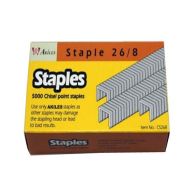 Akiles ABM 26/8 Premium Heavy Duty Staples (Pack of 5,000) - Clearance Sale