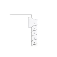 Number 176 - 200 Collated Allstate Style Pre-Printed Tab Divider [Letter Size, Side] - 25/Pk Image 1
