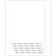 "Exhibit 26" through "Exhibit 50" Collated Avery Bottom Tabs (Pack of 25 Tabs)