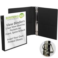 Black Letter Size Standard View Binders [Slant-D Ring] Image 8