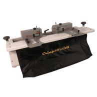 The Akiles Crimp-@-Coil Two Sided Electric Spiral Binding Crimper is a heavy-duty machine designed for simultaneous crimping on both ends of a coil-bound book, featuring dual adjustable crimping heads and a built-in collection bag for trimmed coil ends.