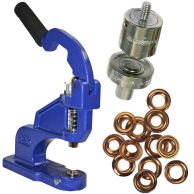 ClipsShop CSTEP-2 #3 Kit (with Grommet Press, #3 Self-Piercing Die, & 500 #3 Antique Brass Grommets)
