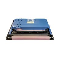 A blue and black Service Tray for the EnvPrinter with a pink roller visible.