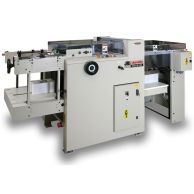 The James Burn EX610 High Speed Automatic Punch is a heavy-duty machine designed to efficiently punch large volumes of paper with precision, featuring a dual station for continuous operation and high productivity.