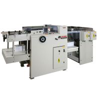 James Burn EX610D Duplex High-Speed Automatic Binding Punch shown with dual punching stations, stack feed tray, and integrated control panel for continuous, high-volume document punching.