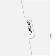 "EXHIBIT 7" Uncollated Avery Style Side Tabs [Letter Size] (25/bag)  - Clearance Sale  (Discontinued)