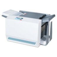 Side view of the Formax FD1406 Autosealer Low-Volume Pressure Sealer with input and output trays extended.