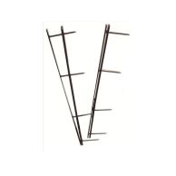 Two GBC Black 4-Prong VeloBind Strips are shown with evenly spaced prongs designed for securing smaller document sets through pre-punched holes.