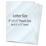 9" x 11 ½" Letter Size Gloss Pouches [10 Mil] (50/Bx) Item#0291151002