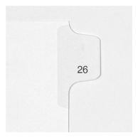26 - 50 Uncollated All-State Style Side Number Tabs (Pack of 25 Tabs) Image 1