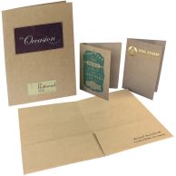 Custom Chipboard Kraft Pocket Folders