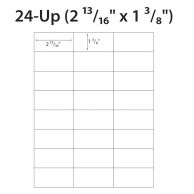 2 ¹³/₁₆" x 1 ³/₈" Peel-&-Stick Printable 24-Up Labels