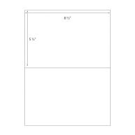 8 ½" x 5 ½" Printable 2-Up Labels