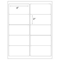 4" x 2" 10-Up Peel-&-Stick Printable Labels (Pack of 100 Sheets [1,000 Labels]) – Clearance Sale