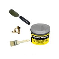 A complete Padding Starter Kit including a jar of adhesive, pad separating knife, brush, and quick picker sheet counting ring.