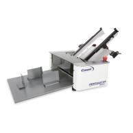 A white and gray Count Perfmaster Sprint Perforating & Scoring Machine shows its input and output paper handling components.