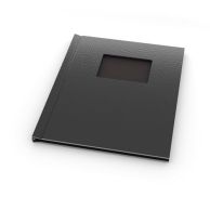 11" H x 8.5" W Portrait Black Vegan Leather Pinchbook™ Photo Books with Window (5 Pack)