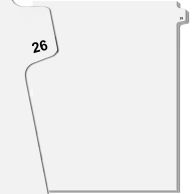 A collection of 50 Uncollated Avery Side Number Tabs, arranged in a pack of 25 tabs.