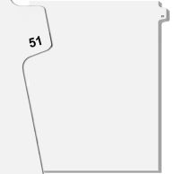 A set of 75 uncollated Avery side number tabs, with the tabs slightly fanned out to display numbers from 1 to 75 along the right edge.