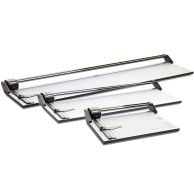 The RotaTrim Professional Series Rotary Trimmers are shown in a range of sizes, each featuring a robust dual-rail guide, rotary cutting head, and grid-marked base for precision trimming.