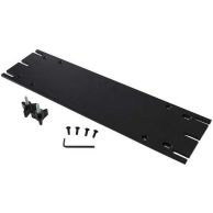 The Rhin-O-Tuff HD Punch Module Bracket Kit includes a flat black mounting plate, screws, hex key, and mounting clips designed to secure punch modules to compatible Rhin-O-Tuff machines for added stability and alignment.
