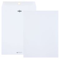 Quality Park® 28lb 9" x 12" White Clasp Envelopes [Gummed Closure] - 100/Box