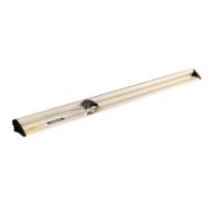 The Safety Speed Europa Large Format Desktop Cutter is shown with a long aluminum guide rail and integrated cutting head.