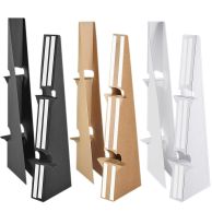 36 Inch Self Stick Easel Backs - Black, White, and Kraft Brown - Double-Wing