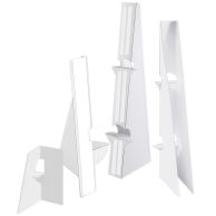White Self-Stick Easel Backs