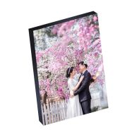 8" x 12" Silver Linings™ Photo Blocks with Black Wood Edge (10/Bx) - Clearance Sale