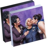 8" x 8" Silver Linings™ Peel-and-Stick Photo Block Frames, Choose from Silver or Black Edge