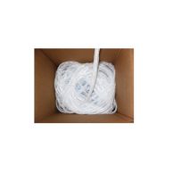 Coiled inside a cardboard box, a bundle of clear protective tubing houses SnakeSkin Black Wire-O binding elements, showing the flexible, tangle-free packaging system.