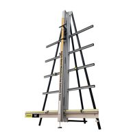 A Safety Speed SSC Dust-Free Vertical Substrate Cutter, featuring a steel track and designed for precise cutting.