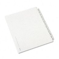 Avery 126-150 White Legal 11" x 8.5" Avery Style Collated Dividers - Clearance Sale Image 1