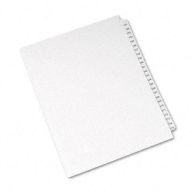 Avery 151-175 White Legal 11" x 8.5" Avery Style Collated Dividers - Clearance Sale Image 1