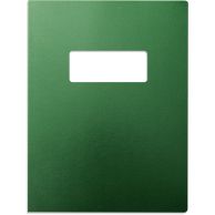 8.75 x 11.25 green 206 vinyl report binding covers with windows