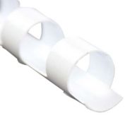 3/16" White Plastic Binding Combs - 100pk Image 1