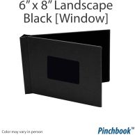 6" H x 8" W Black Cloth Pinchbook - Clearance Sale - Clearance Sale  (Discontinued)