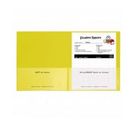 C-Line Yellow Classroom Connector School-To-Home Two-Pocket Folders (32006) - 25pk Image 1