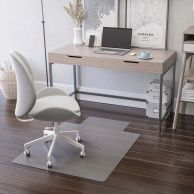 Deflecto® EconoMat Clear Chair Mat for Hard Floors (Non-Studded) with Straight & Lipped Edge Image 1