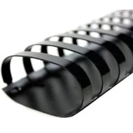 2" Black Matte Plastic Binding Combs