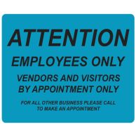 Employees Only Repositionable Signage - Pack of 5 Image 1